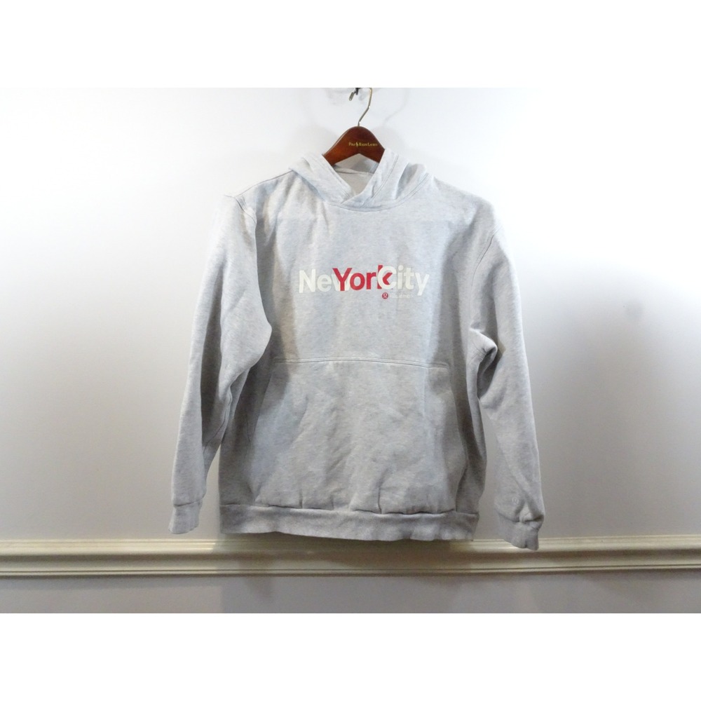 Lululemon Mens Steady State Hoodie Grey New York City Graphic LM3EXES Size M